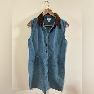 Christopher & Banks Denim Jumper Dress